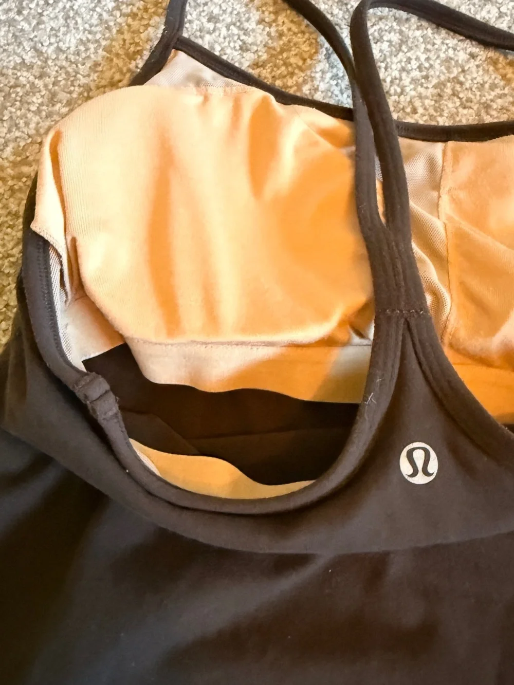 Lululemon Dark Brown Power Y Tank Top size 8